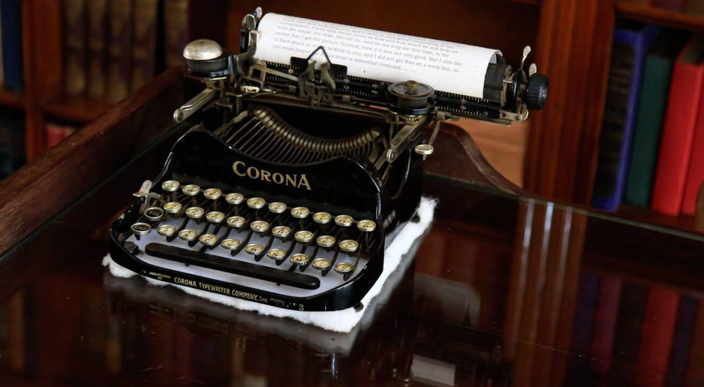Corona typewriter-Used by Karen Blixen -Mateys Wild Tours.